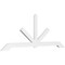 Ekena Millwork Vanguard Architectural Grade PVC Gable Bracket, 96"W x 36"H x 2"D x 4"F, 9/12 Pitch GBP096X36X0204VAN00 - alternate 1